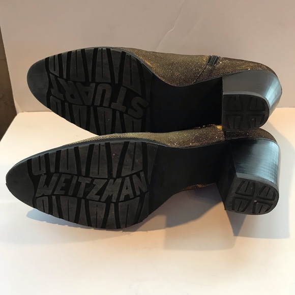 Stuart Weitzman Shimmer Studded Western Bootie - Picture 6 of 7